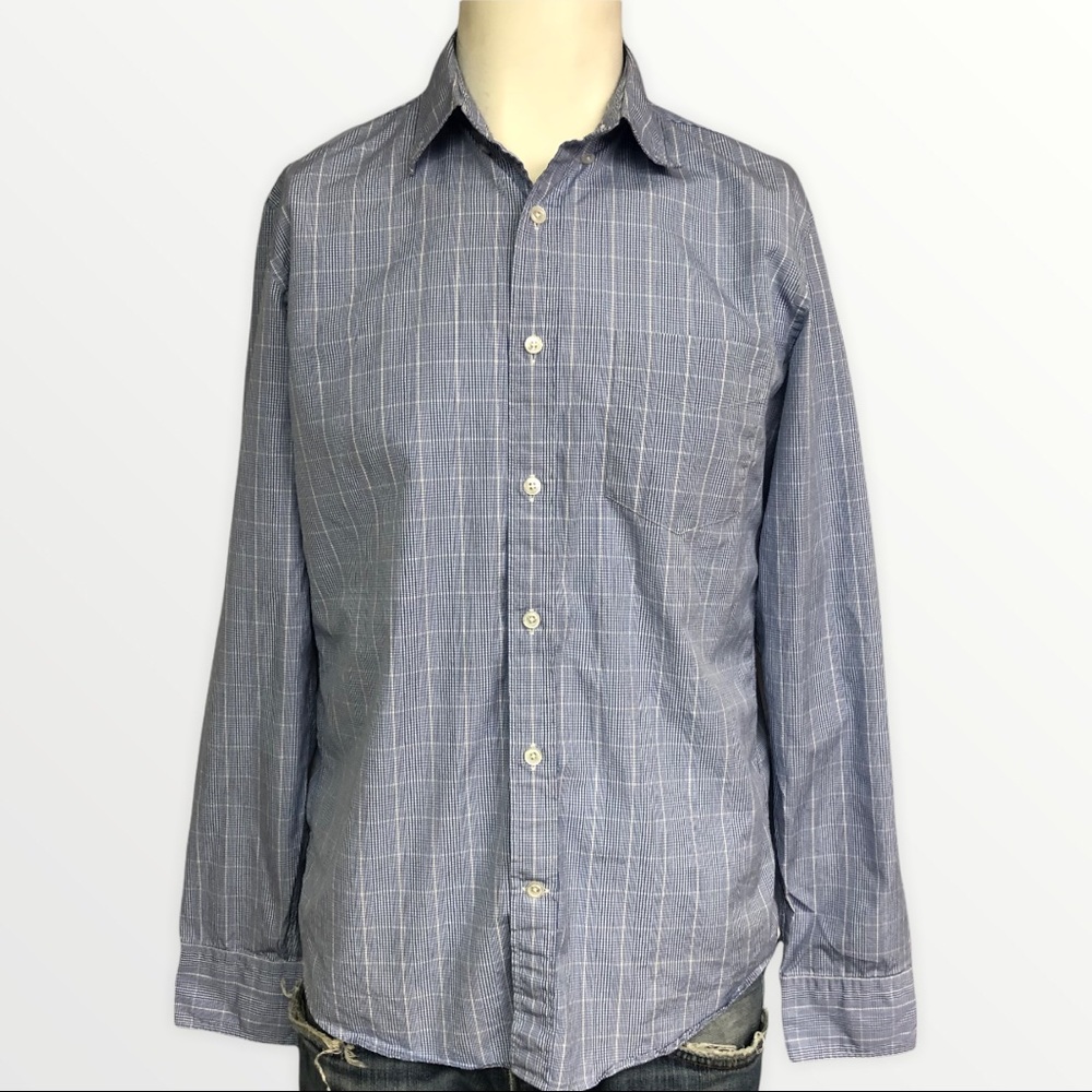 Thomas Mason Light Blue Button Down Shirt M
